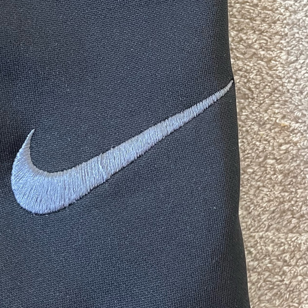 Nike Therma Training Pants Men L Lined Sweatpants Triple Black 800191-010 Swoosh - Picture 3 of 7